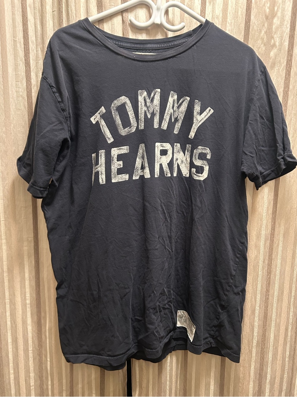 Roots of Fight Tommy Hearns Tee in Vintage Weathered Black, Men’s Size XL